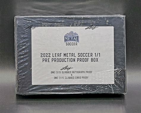 2022 leaf metal soccer 1/1 pre-production proof box|leaf metal soccer card list.